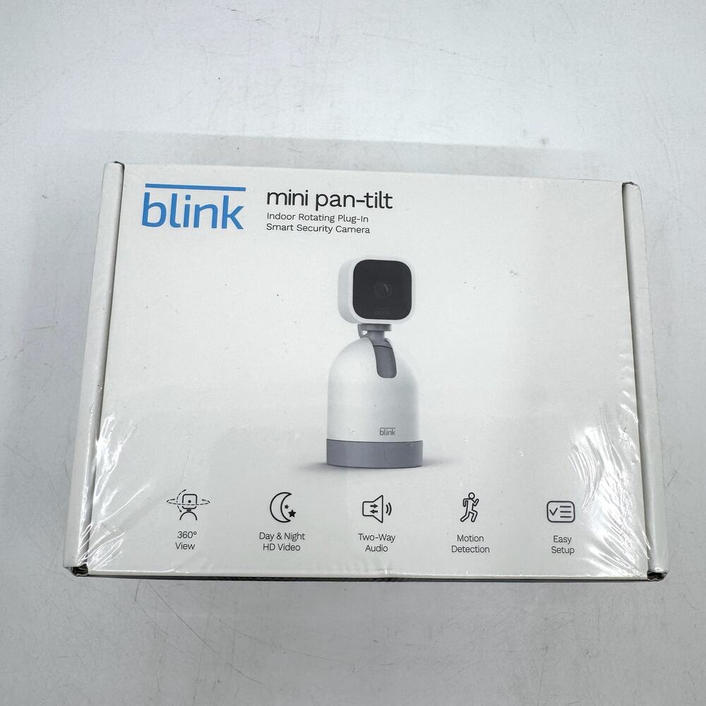 NWT BLINK Mini Pan-Tilt Indoor Rotating Smart Security Camera